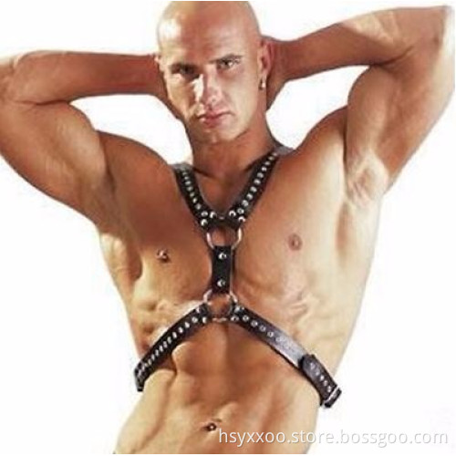 Tow O-Rings Chest Harness body bondage fetish style sex furniture Sex Toys for Couples